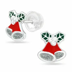 klockor örhängestift i silver - Little Ones