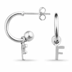 bokstav f halvcreol i silver - My Letter