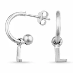 bokstav l halvcreol i silver - My Letter