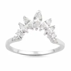 Kollektionsprov zirkon ring i silver