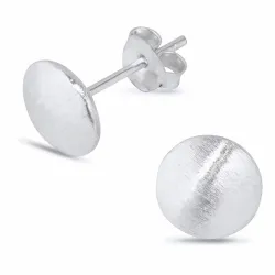 rund örhängestift i silver