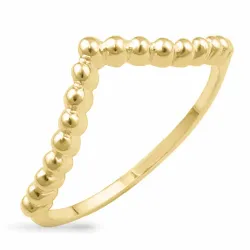 ring i förgyllt silver