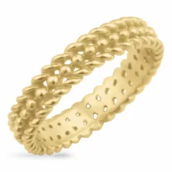ring i förgyllt silver