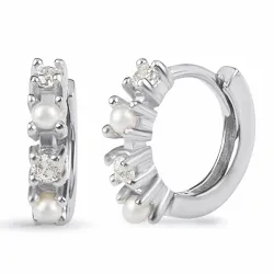 13,5 mm zirkon creol i silver