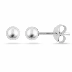 4 mm kula örhängestift i silver