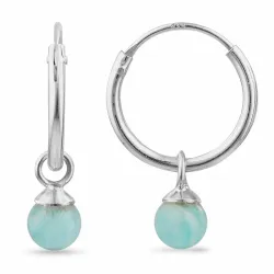 12 mm amazonit creol i silver - Loom Stones