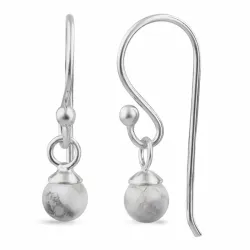 howlite ear lines i silver