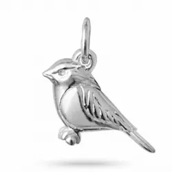 Fågel hängen i silver