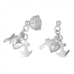 Tro-hopp-kärlek örhängen i silver