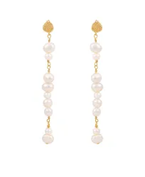 Hultquist Josephine långa örhängen i förgyllt silver