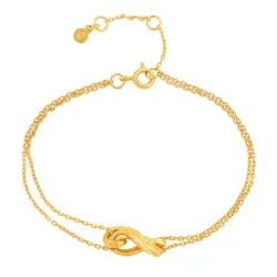 Hultquist Tiril armband i förgyllt silver