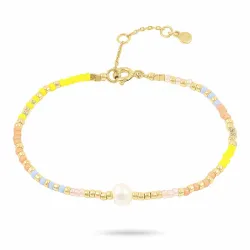 Hultquist Alaina armband i förgyllt silver multifärgat sten