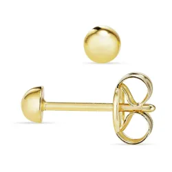 3 mm örhängestift i 9 karat guld - Gold Collection