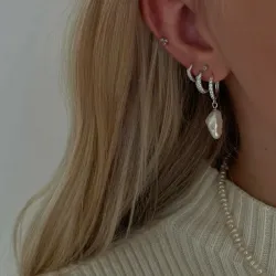 10 mm Nava Ara creol i silver