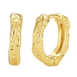 Nava Elio XS creol i förgyllt silver