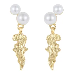 Nava Lamia örhängen i förgyllt silver