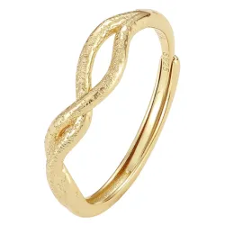 Nava Sarpa  justerbar ring i förgyllt silver