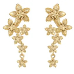 Nava Leia örhängen i förgyllt silver