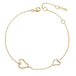 Nava Nola armband i förgyllt silver