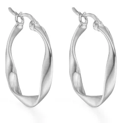 Studio Z Curved creol i silver