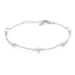 Studio Z Shore pärla armband i silver