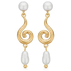 Studio Z Curiosity örhängen i förgyllt silver