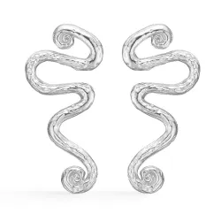 Studio Z Wave örhängestift i silver