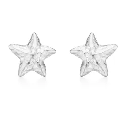 Studio Z Starfish Lustre örhängestift i silver
