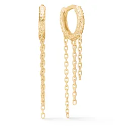 Studio Z Wild Cliff creol i förgyllt silver