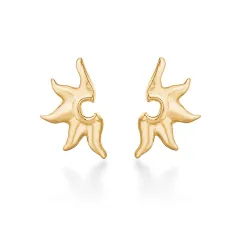 Studio Z Ocean Aura örhängestift i förgyllt silver