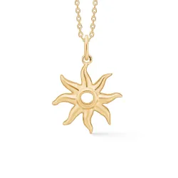 Studio Z Ocean Aura halsband i förgyllt silver