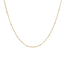 Studio Z Orbit halsband i förgyllt silver
