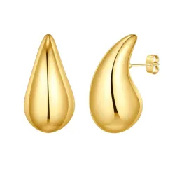 Khaai Studio Luma Drop örhängen i förgyllt stål