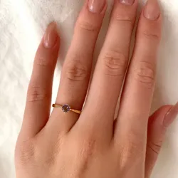 ametist solitärring i 9 karat guld - Gold Collection