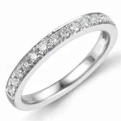 diamantring i 14  karat vitguld 0,26 ct