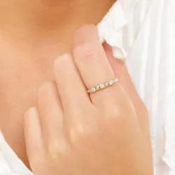 briljantring i 14  karat guld 0,247 ct