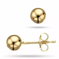 5 mm Scrouples kula örhängen i 8 karat guld