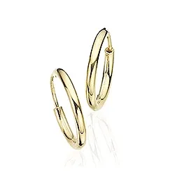 13 mm Scrouples creol i 14 karat guld