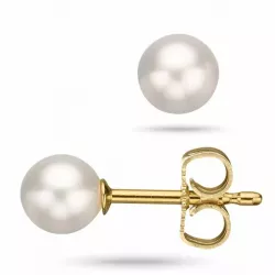 5 mm scrouples pärla örhängen i 8 karat guld