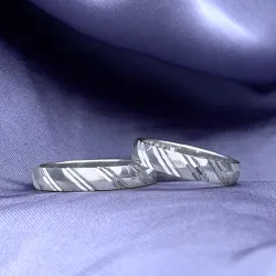 Scrouples vigselsringe i silver