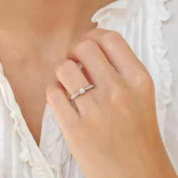 Diamantring i 14  karat vitguld 0,18 ct 0,14 ct