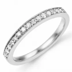 diamant ring i 14  karat vitguld 0,18 ct