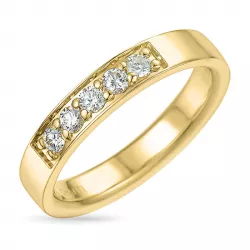 diamant ring i 14  karat guld 0,25 ct