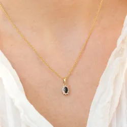 rosettberlock i 14  carat guld 0,10 ct 0,35 ct