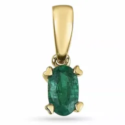 smaragd hängen i 14  carat guld 0,26 ct