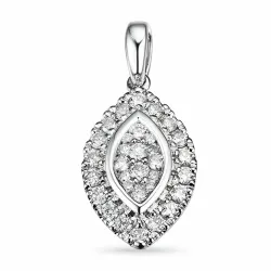 briljant hängen i 14  carat vitguld 0,35 ct