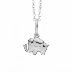 Aagaard elefant hängen med halskedja i silver
