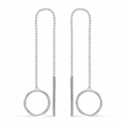 Støvring Design långa örhängen i silver