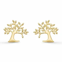 Støvring Design livets träd örhängen i 8 karat guld