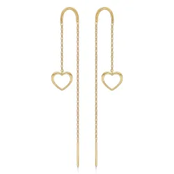 Støvring Design hjärta ear lines i 8 karat guld